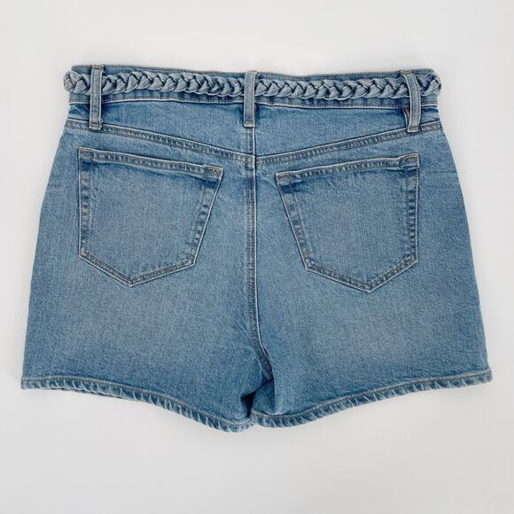 Ann Taylor LOFT Waist 31 Tag Size 2 The Cut Off Short Denim Braided Women NEW - Picture 5 of 6